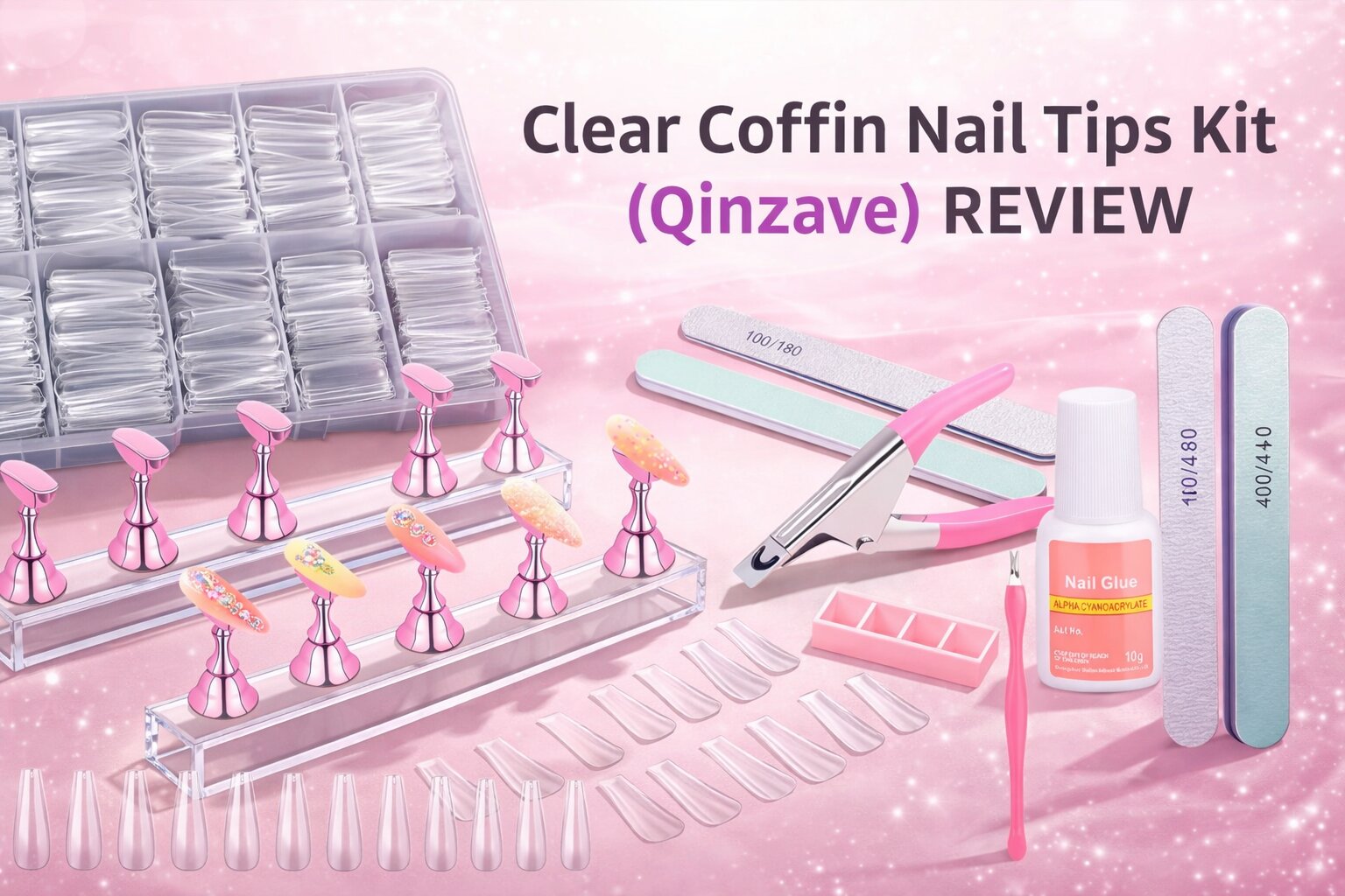 clear-coffin-nail-tips-kit-qinzave-review